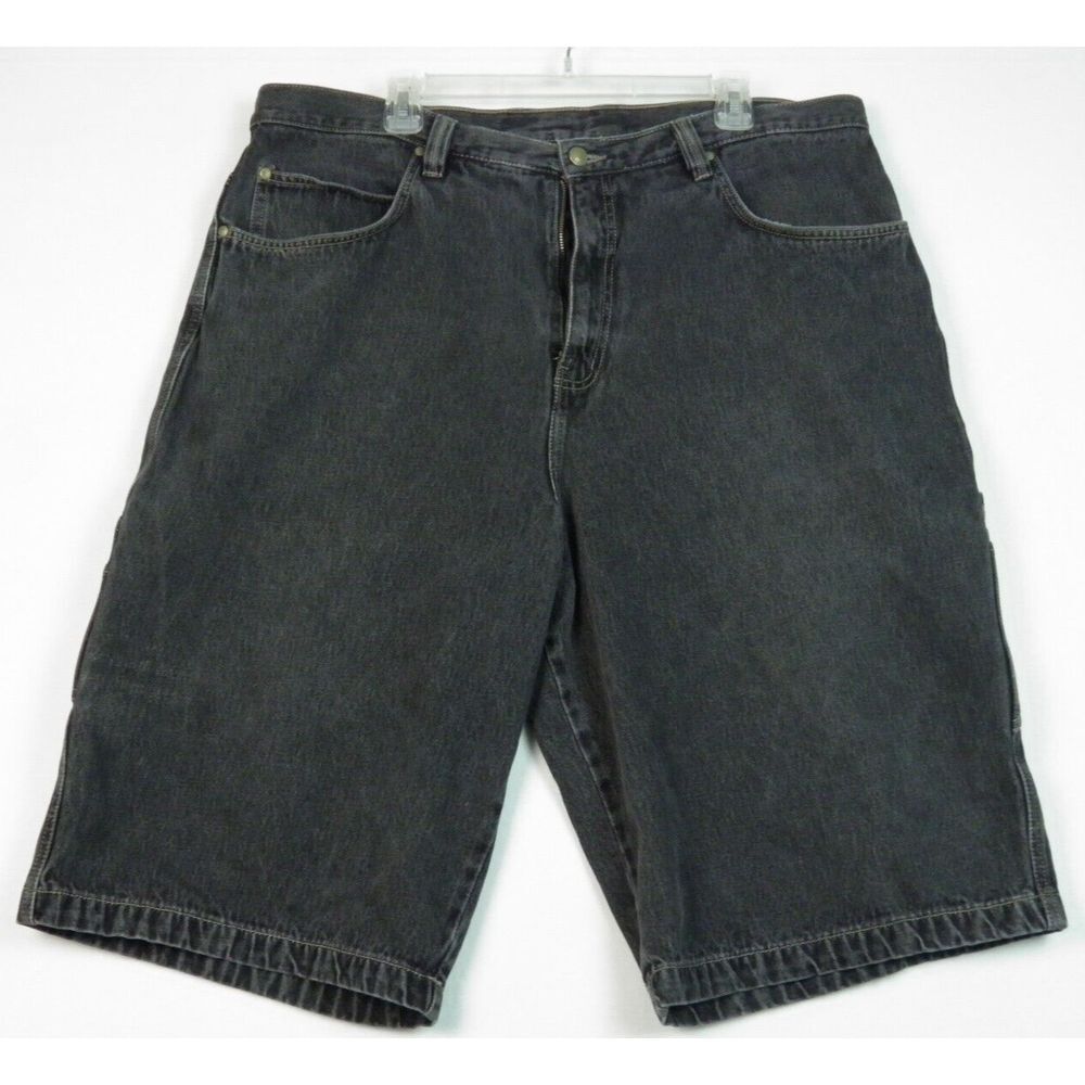 Vintage Roca Wear Men's Shorts Dark Gray Waist 40" Cotton 15" Rise